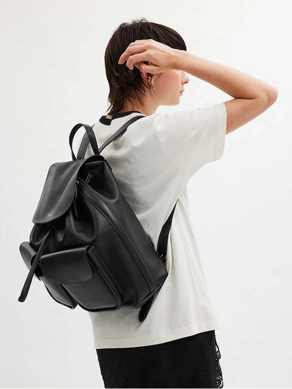 NWT COACH Crosby Backpack Bag Brass Black Natural Grain Leather CY279 Unisex